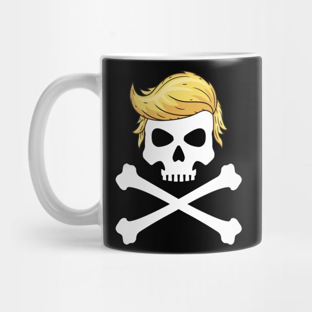 Trump Danger Skull with Donald hair by The Perfect Mind